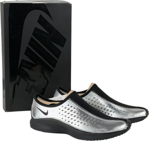 NIKE Superfly Moc Trainers Mtlc Silver & Black UK 4.5 EU 37.5