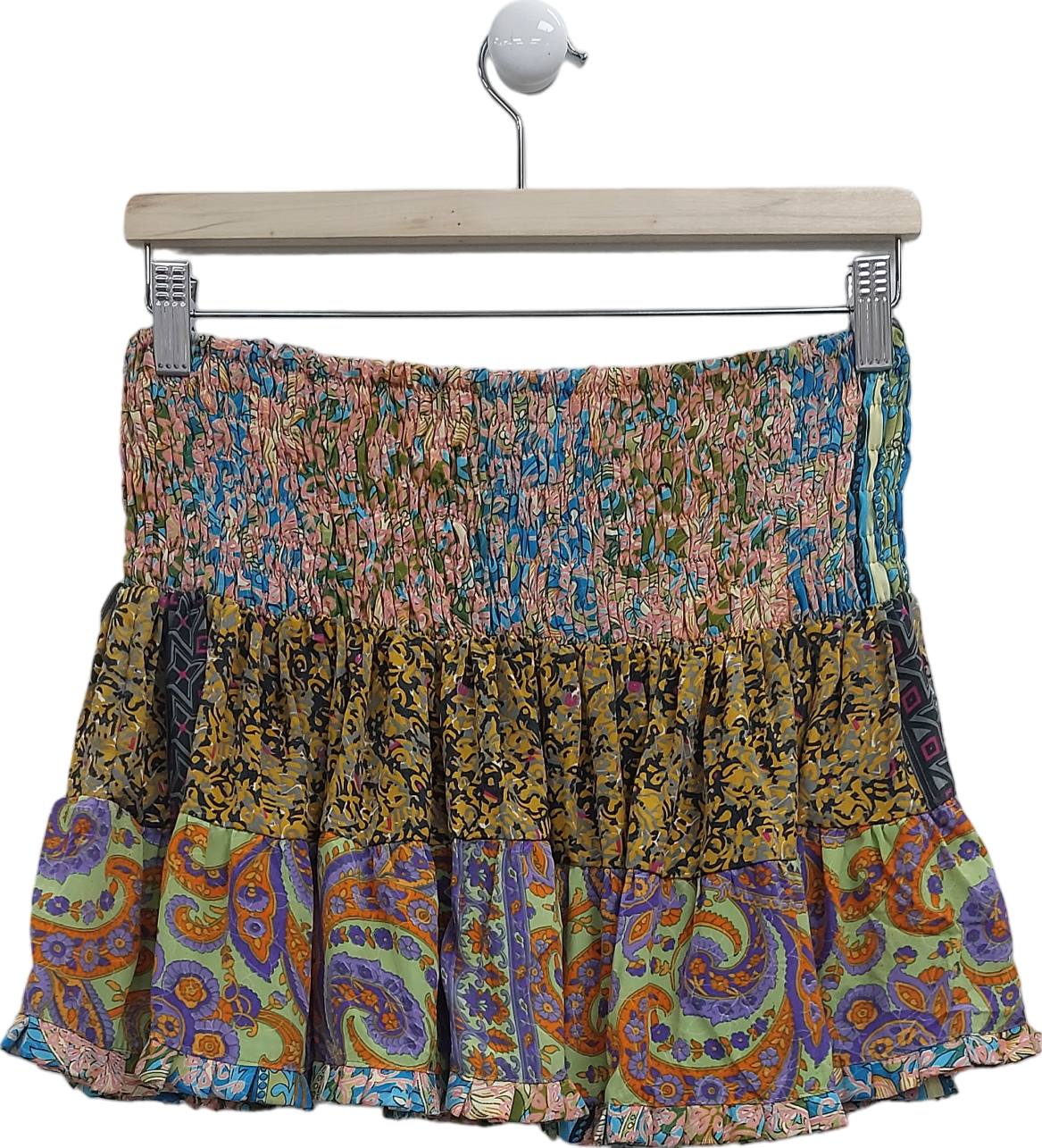 Deepthi SC Multicoloured Ruffle Mini Skirt One Size