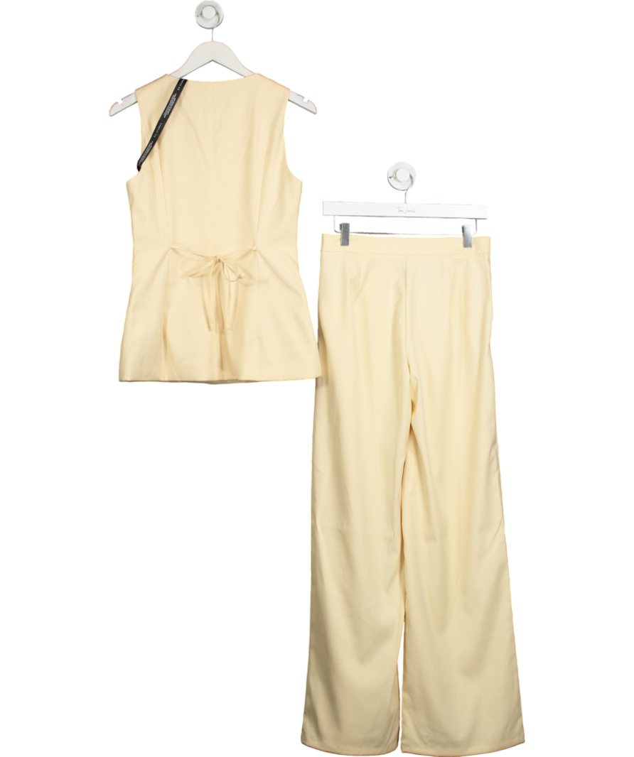 Six Stories 2-piece Yellow Meredith Button Through Waistcoat And Trousers UK 8