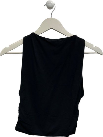 Oh Polly Modal Boat-neck Tank Top In Black UK S