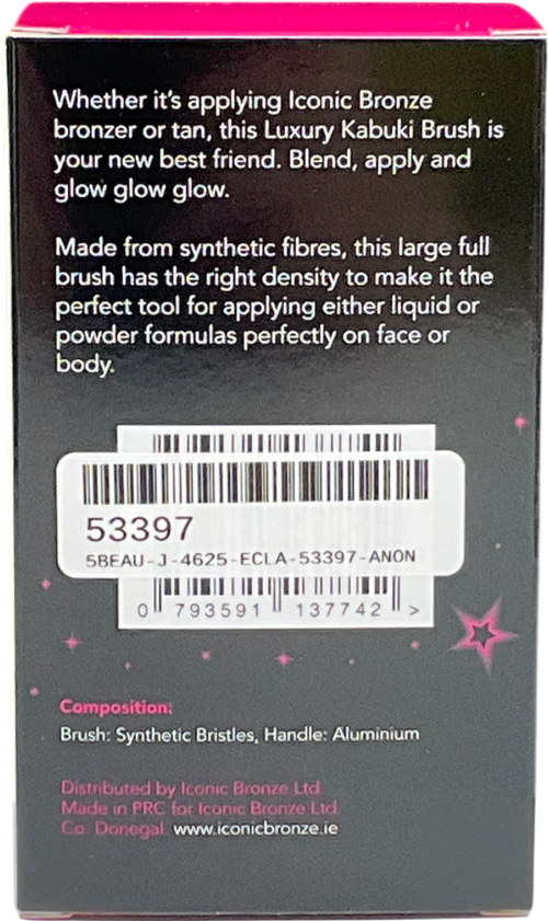 iconic bronze Luxury Kabuki Brush One size