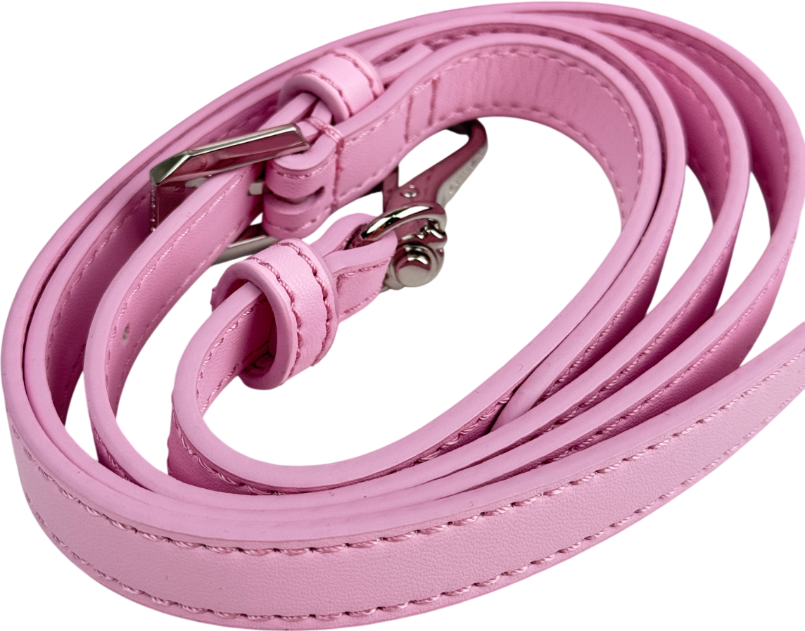 CHARLES & KEITH Sammie Knotted-handle Elongated Bag - Bubble Gum Pink