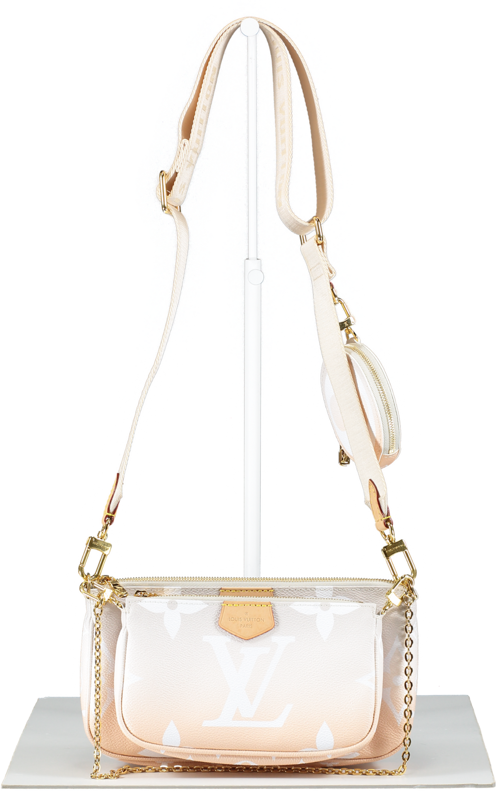 Louis Vuitton Ltd.Edition Nude Multi Pochette, Pool Ombre Mist Handbag