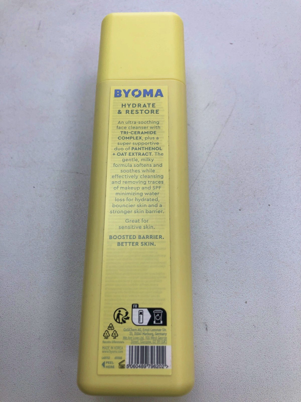 BYOMA Milky Moisture Cleanser Yellow 175ml
