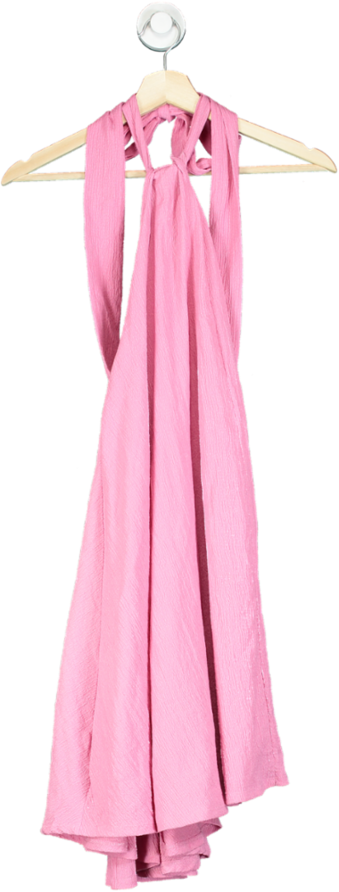 H&M Pink Halterneck Dress UK XS
