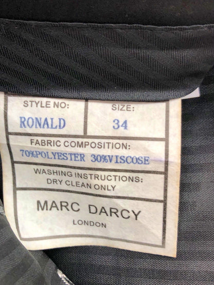 Marc Darcy Grey Ronald Tailored Trousers W 34