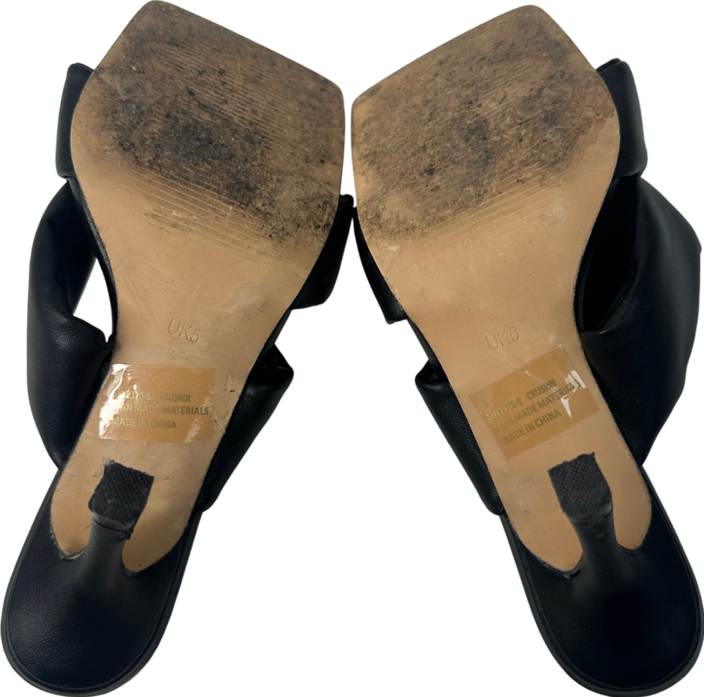 Ego Black Padded Heels UK 5 EU 38 👠