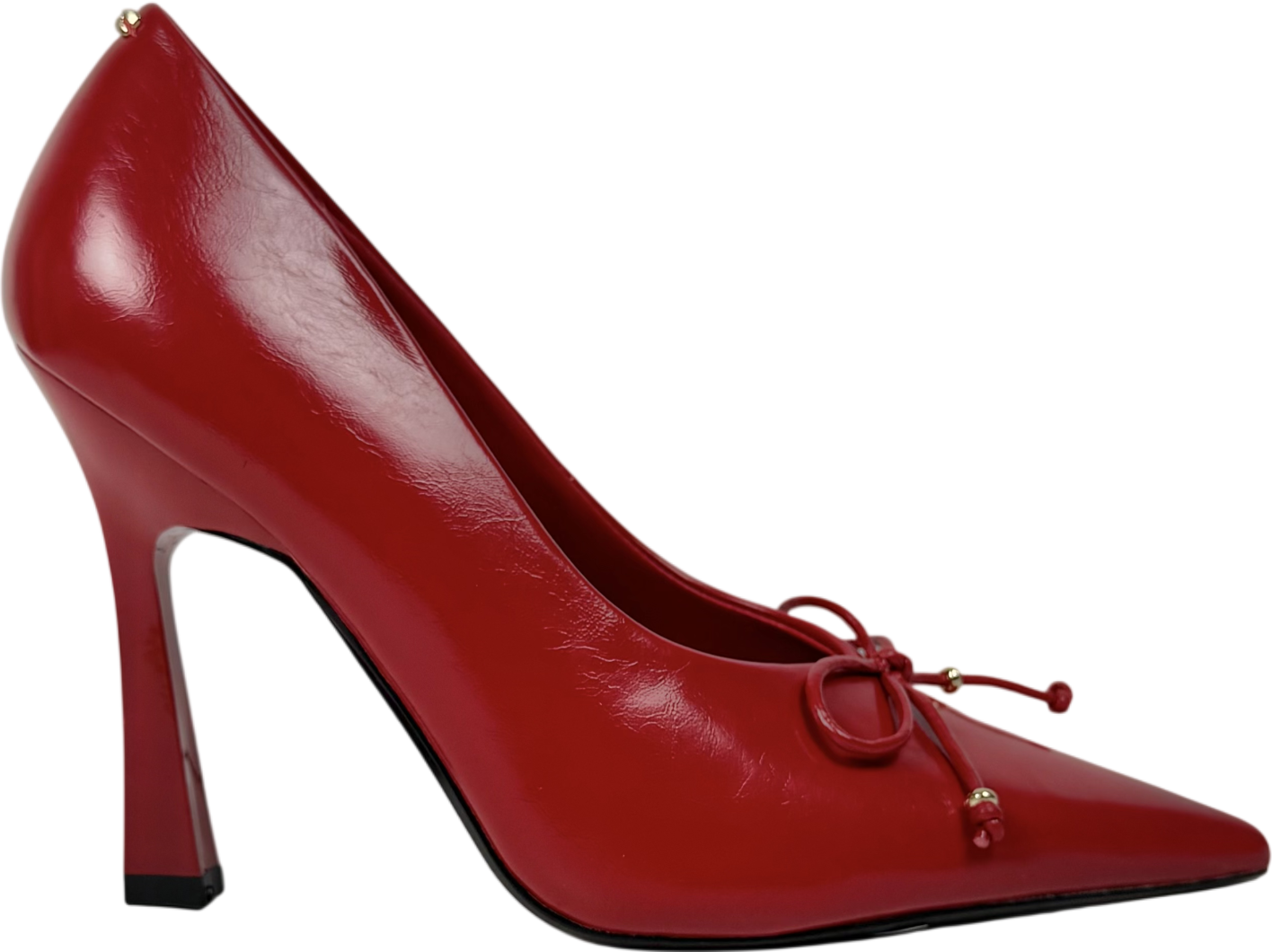 River Island Red Bow Court Heels UK 4 EU 37 👠