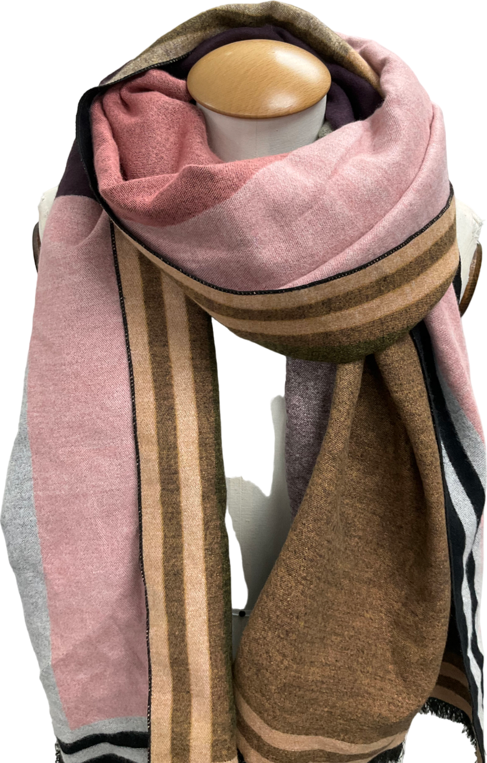 River Island Grey Pattened Scarf One Size