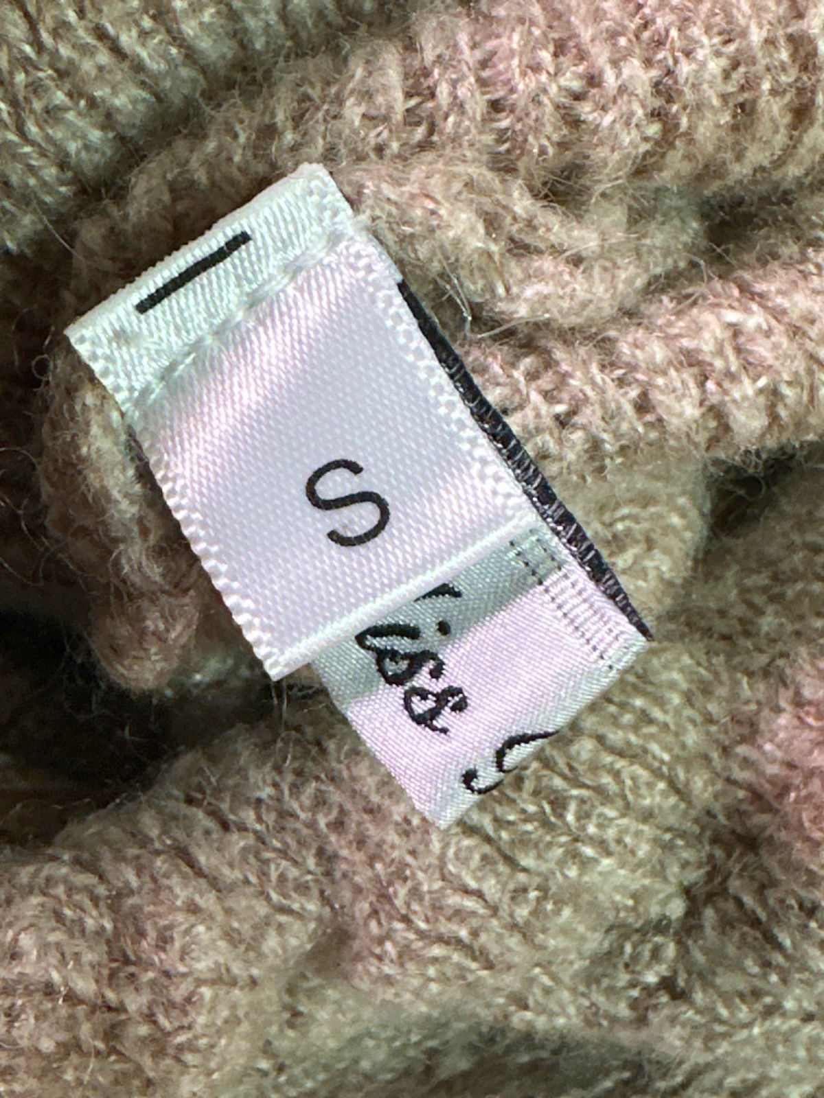 Miss Rosier Beige Open Back Knit Top UK S