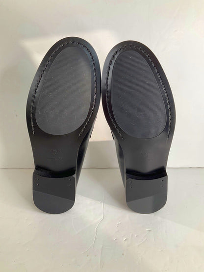 MANGO MNG Black Leather Loafers EU 39 UK 6