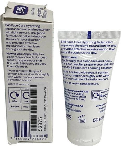 E45 Face Care Hydrating Moisturiser 50ml