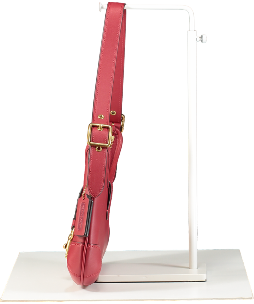 Coach Red Hamptons Hobo Bag One Size