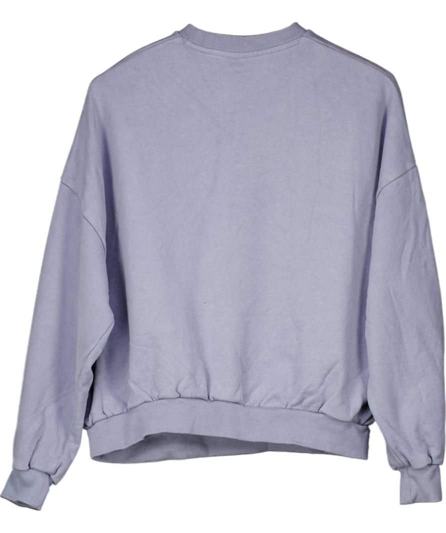 Chelsea Peers Blue Varsity Logo Pure Organic Cotton Sweatshirt, UK XS