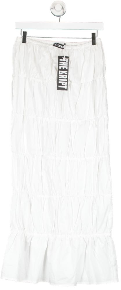 THE KRIPT White Delilah Skirt UK S