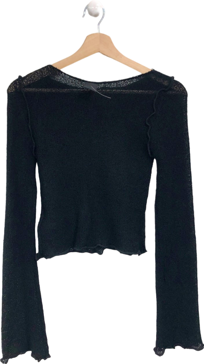 Urban Outfitters Black Knit Long Sleeve Top M