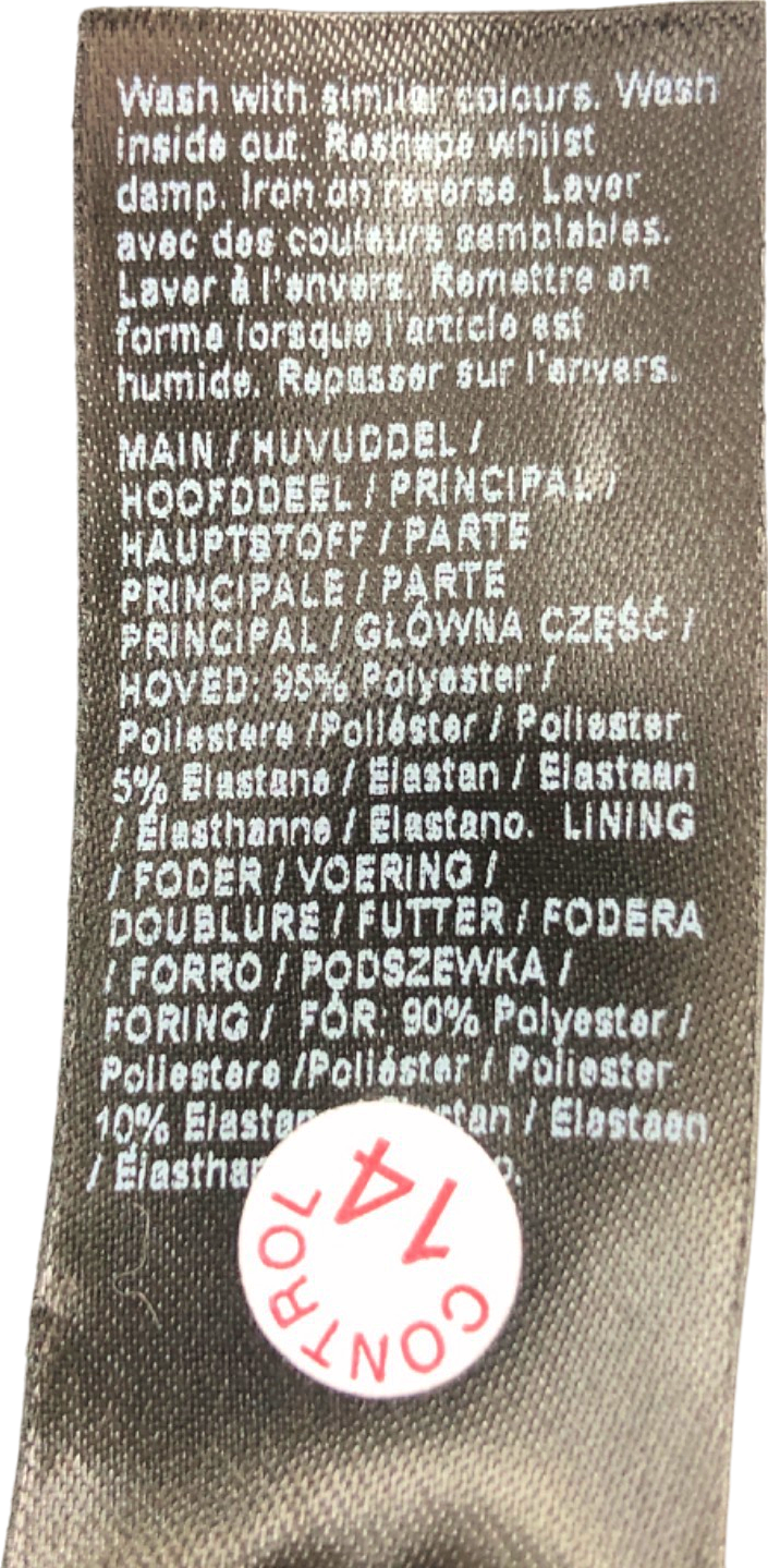 River Island Black Smart Skirt Size UK 6