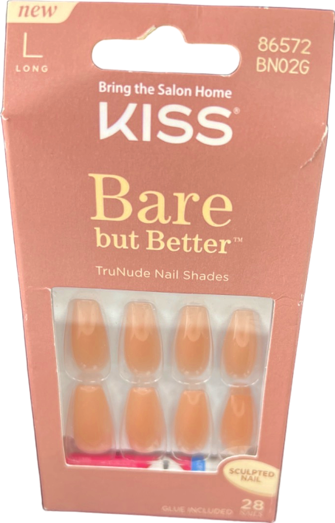 Kiss Bare but Better TruNude Nail Shades Long Size