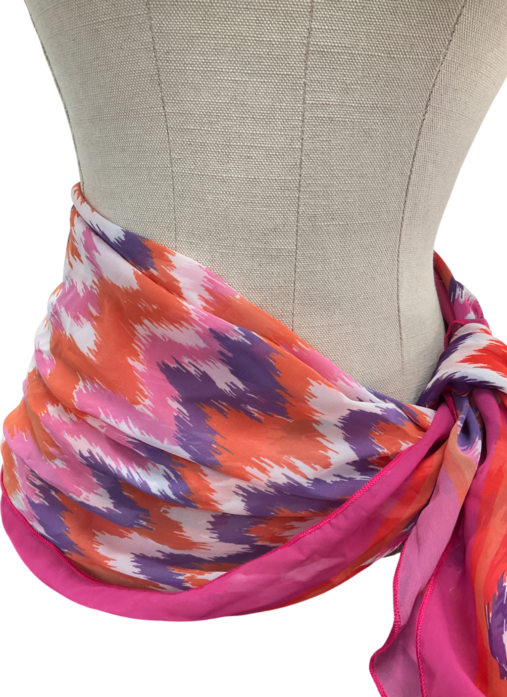 Multicoloured Mesh Bikini Cover Up One Size