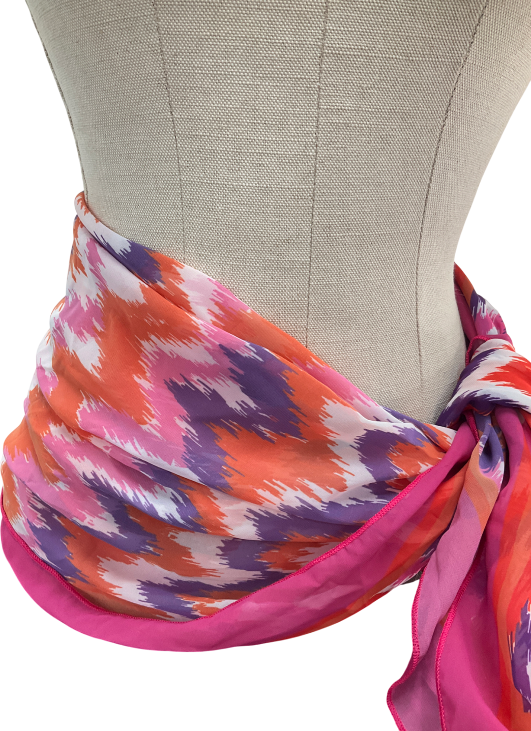 Multicoloured Mesh Bikini Cover Up One Size