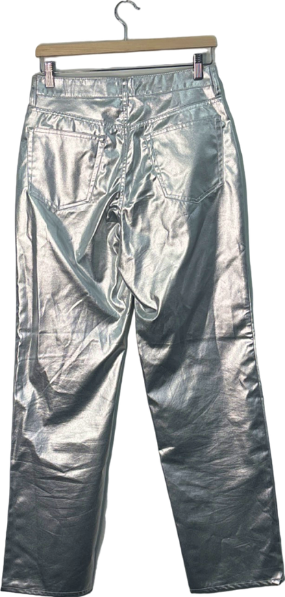 H&M Silver Metallic Trousers EU 38
