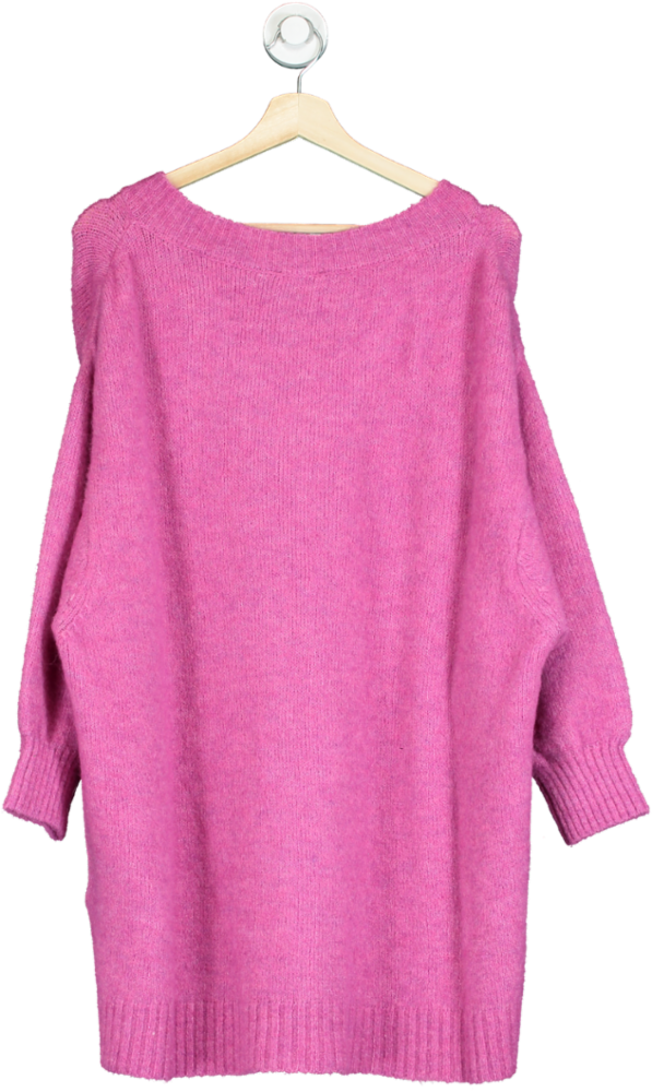 American Vintage East Pink Super Soft V-neck Jumper One Size