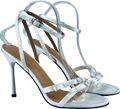 CHARLES & KEITH Jessy Bow Ankle-strap Stiletto-heel Sandals - White UK 6 EU 39 👠