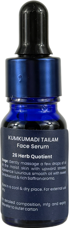 BLUE NECTAR Kumkumadi Oil For Face, Ayurvedic Saffron Face Serum For Women & Men | Collagen & Anti Aging Serum For Mature Skin | Anti Wrinkle Facial Oil 10ml