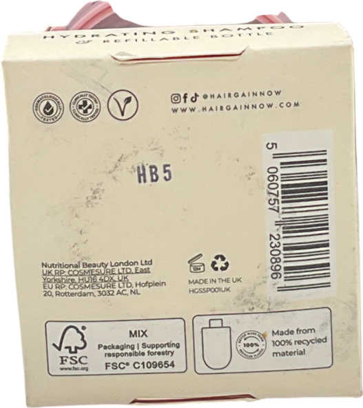 hairgain Hydrating Shampoo 250ml Starter Kit 250ml