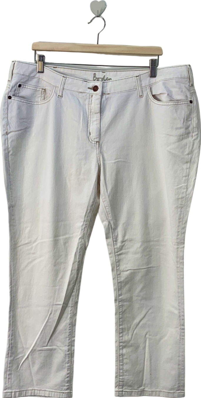 Boden White Straight Leg Jeans Size 20R