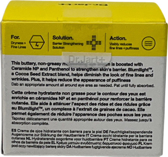 DR JART+ Ceramidin Skin Barrier Moisturising Eye Cream 15ml