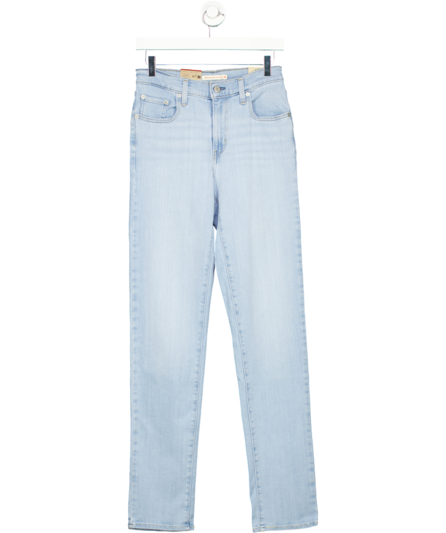 levis Blue 724 High Rise Slim Straight Leg Jeans W28