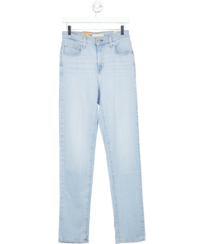 levis Blue 724 High Rise Slim Straight Leg Jeans W28