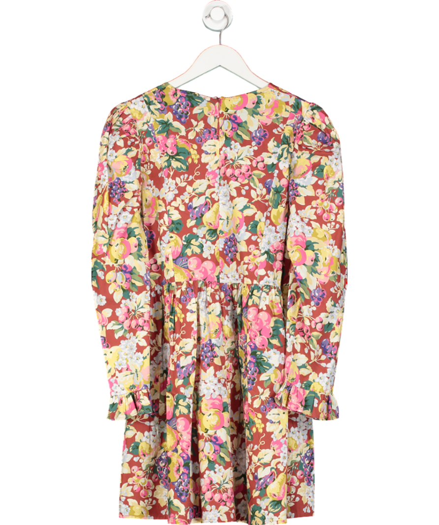 Batsheva x Laura Ashley Red Mini Prarie Dress UK 14