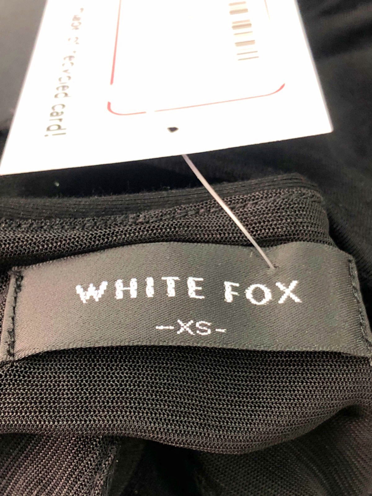 White Fox Black Sleeveless Top XS