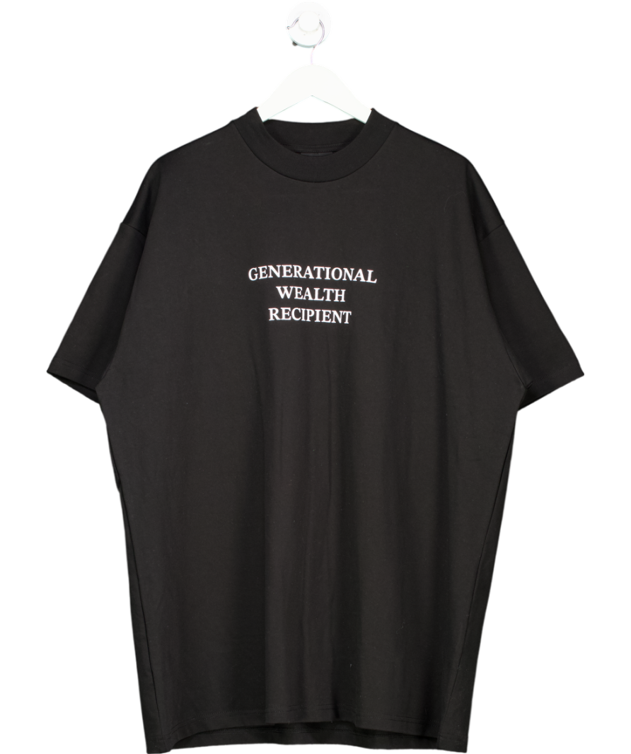 anti mode marque Black Generational Wealth T-shirt UK M