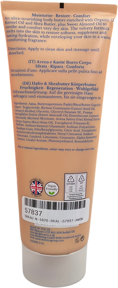 SBC Oats & Shea Body Butter 250ml