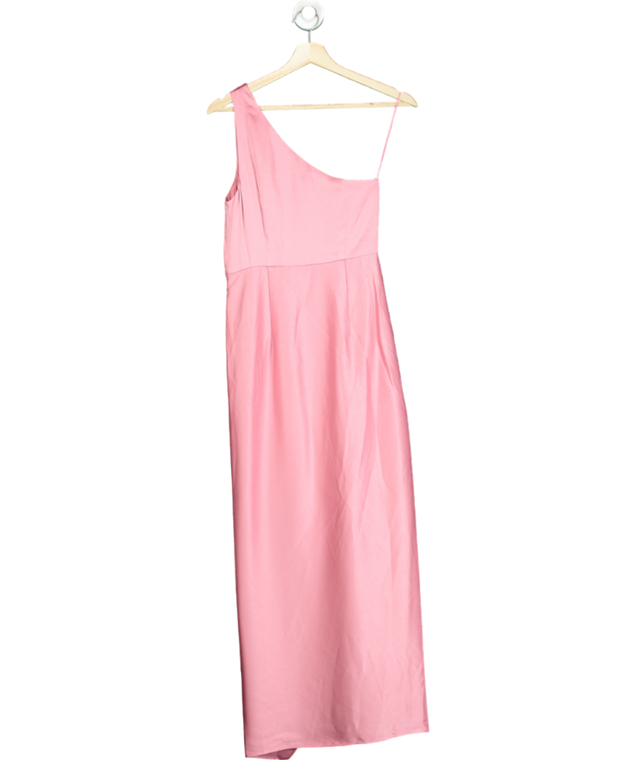 FOREVER NEW Pink Melissa One-shoulder Satin Dress UK 8