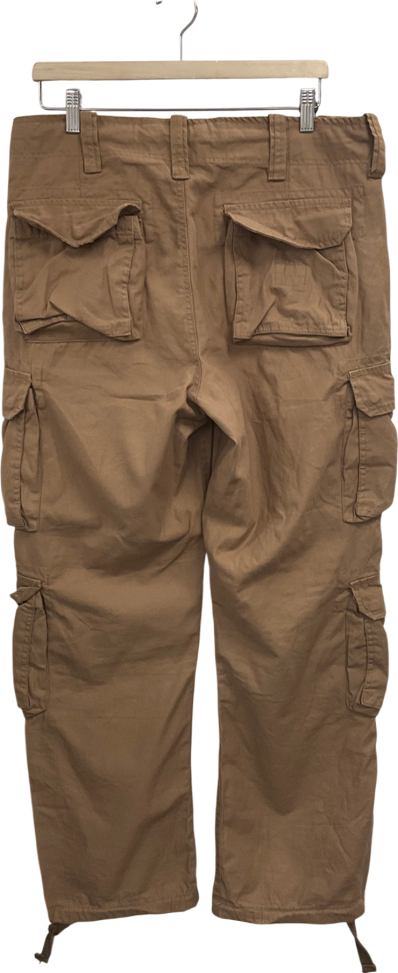 Surplus Tex Brown Airborne Vintage Cargo Trousers UK S