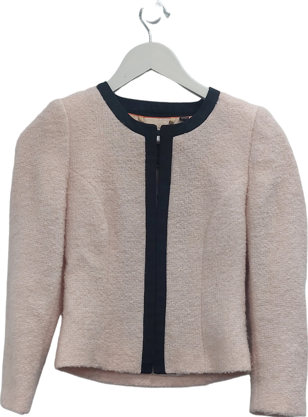 Ted Baker Pink Copped Boucle Jacket UK XS/S