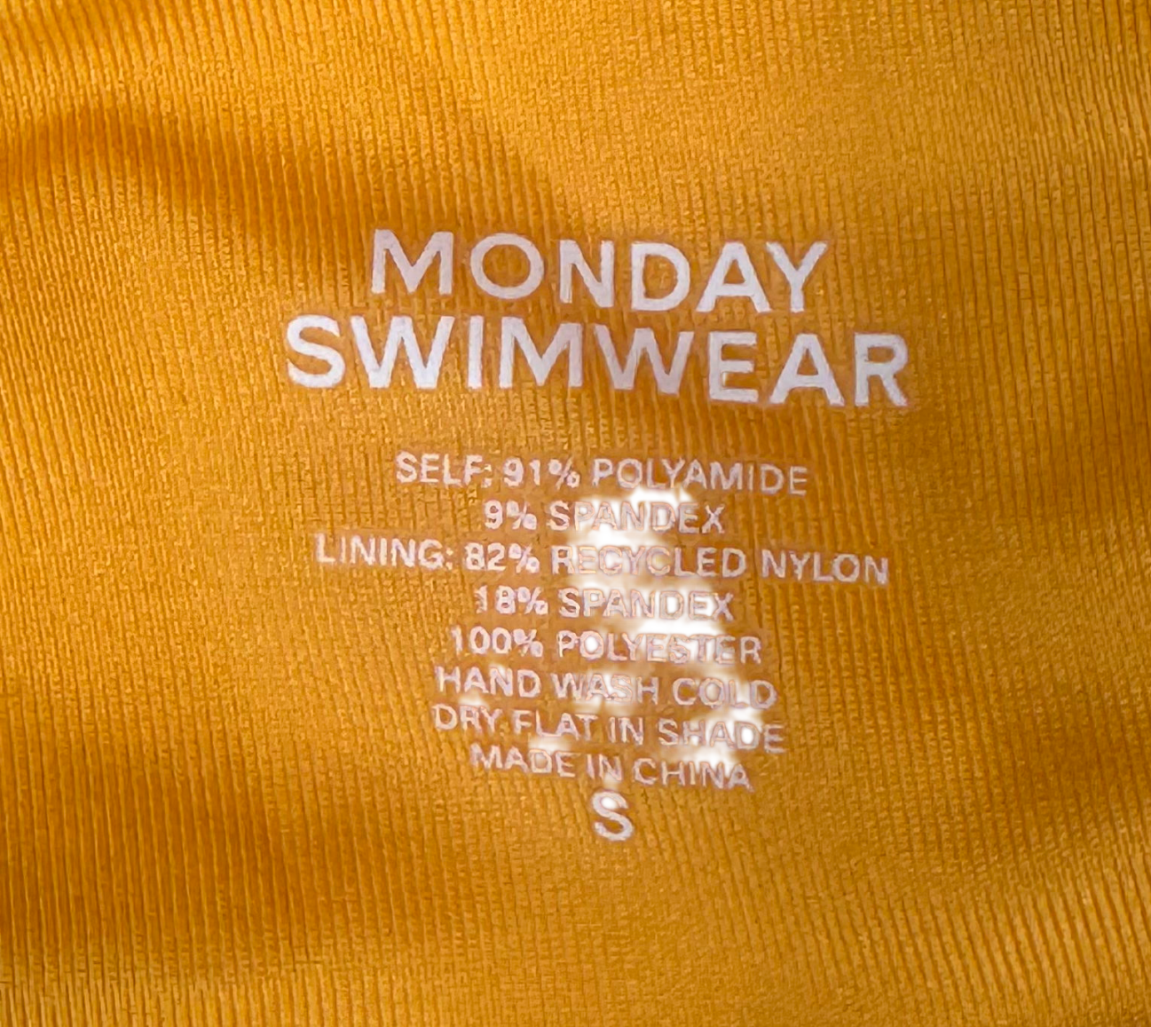 Monday Swimwear Orange Costa Rica Bikini Set UK S