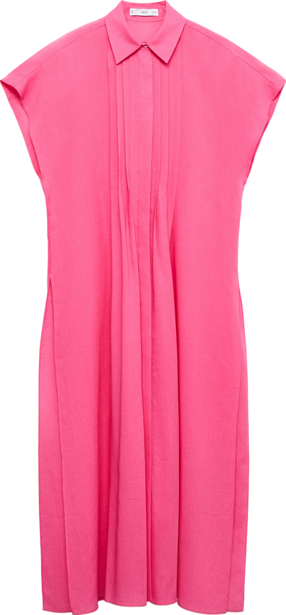 MANGO Pink Shirt Dress With Slits UK M