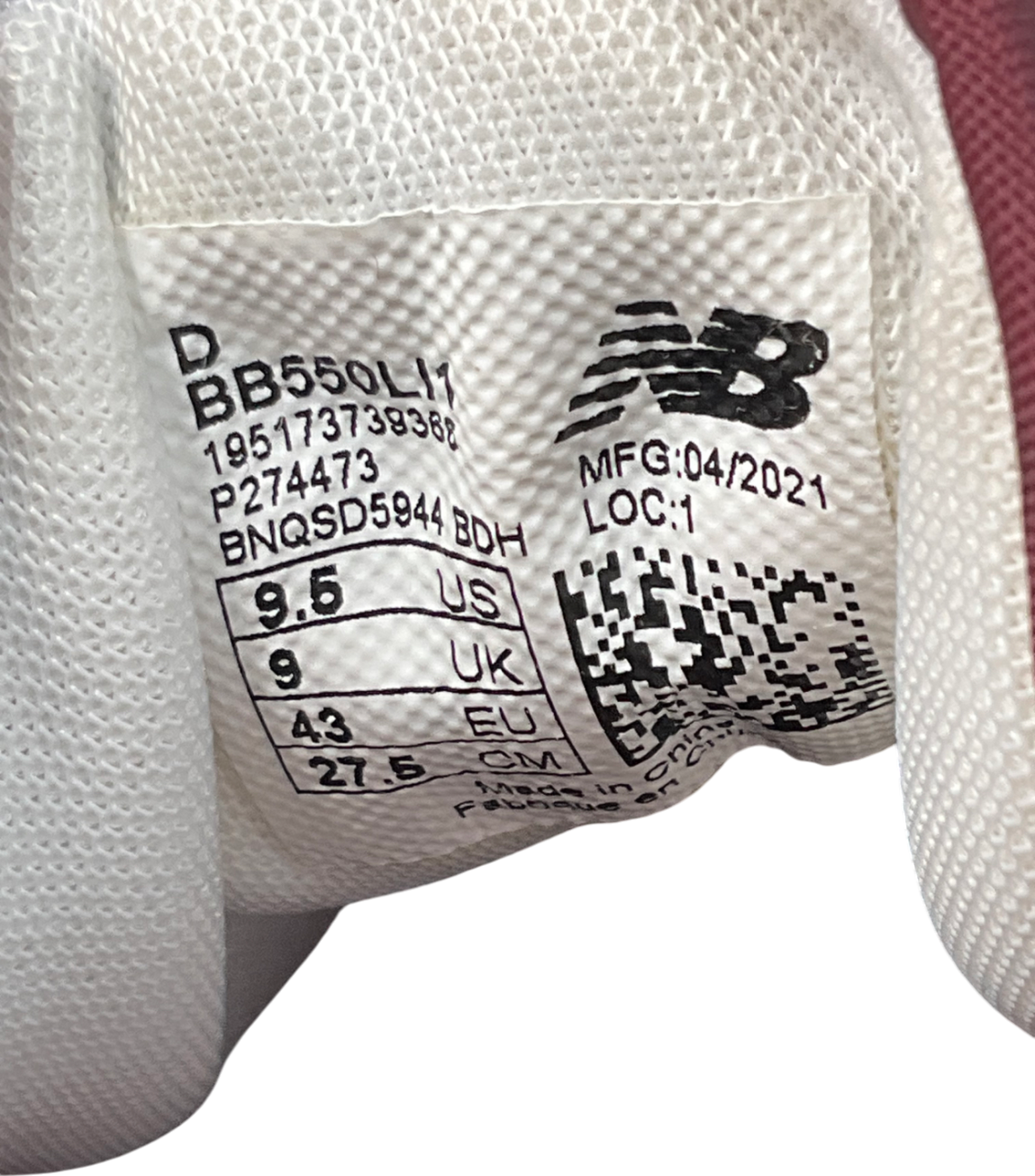 New Balance Cream 550 Trainers UK 9 EU 43 👞