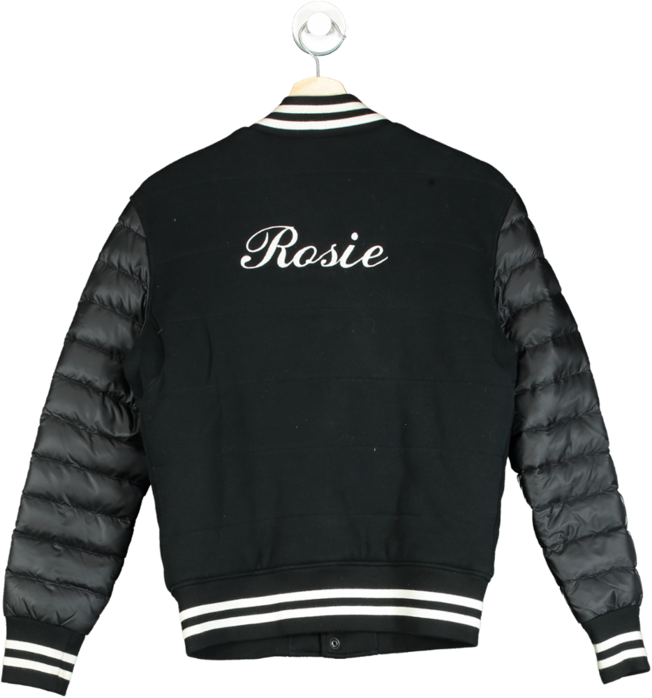 Polo Ralph Lauren Black “Rosie” Varsity Jacket UK S