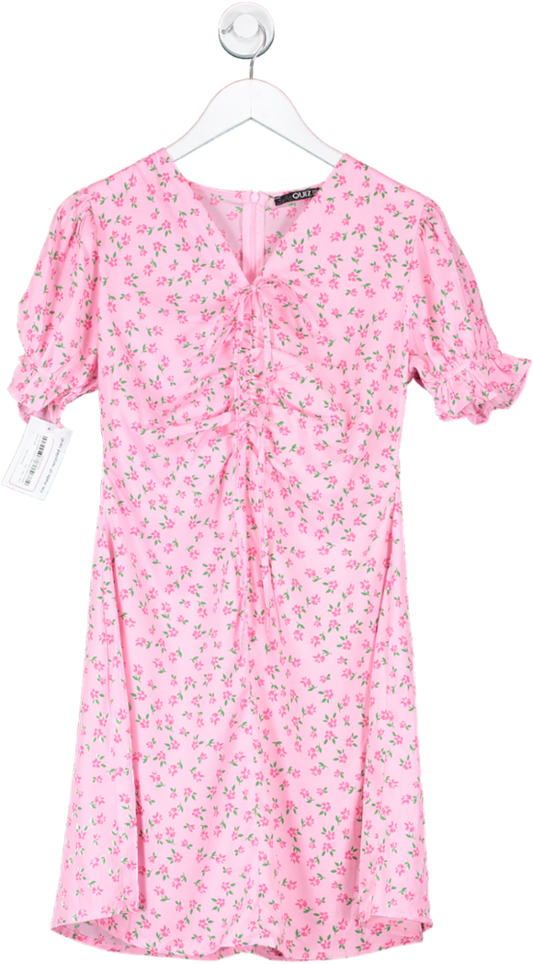 QUIZ Pink Floral Mini Dress UK 8