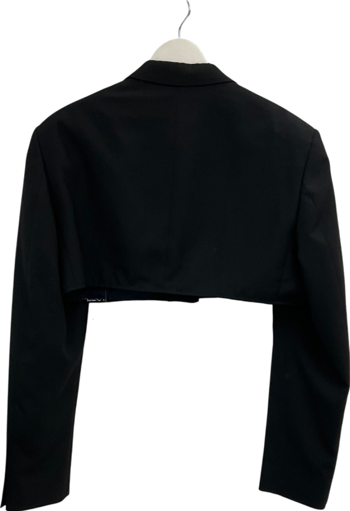 Black Cropped Blazer UK S/M