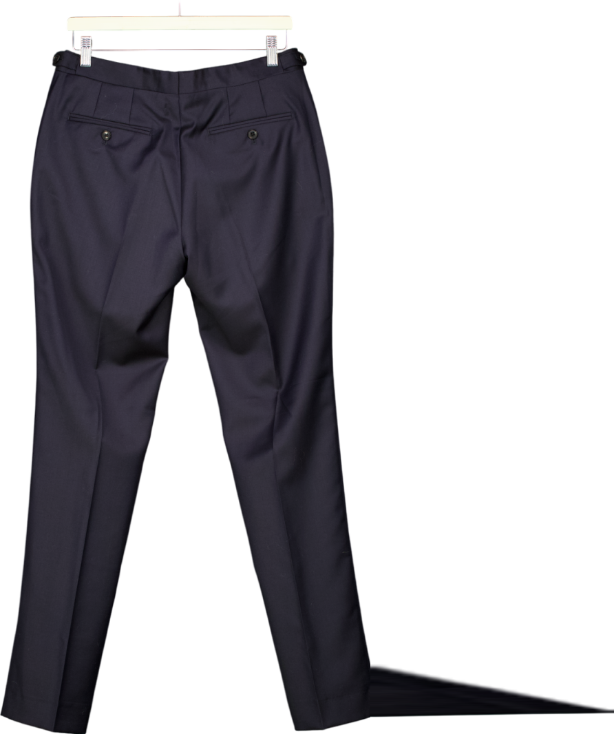 REISS Blue Aspire Modern Slim Fit Wool Suit Trousers W30