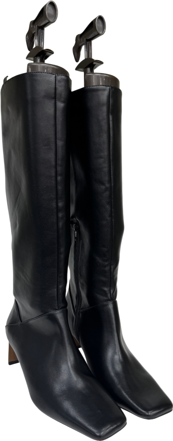 ASOS Black Heeled Knee Boots UK 5 EU 38 👠