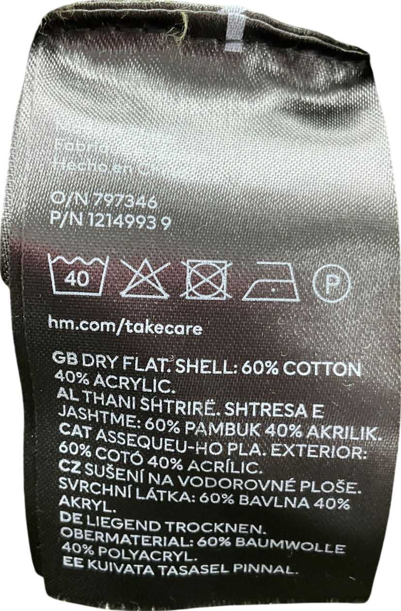 H&M Green Knitted Cardigan UK XS