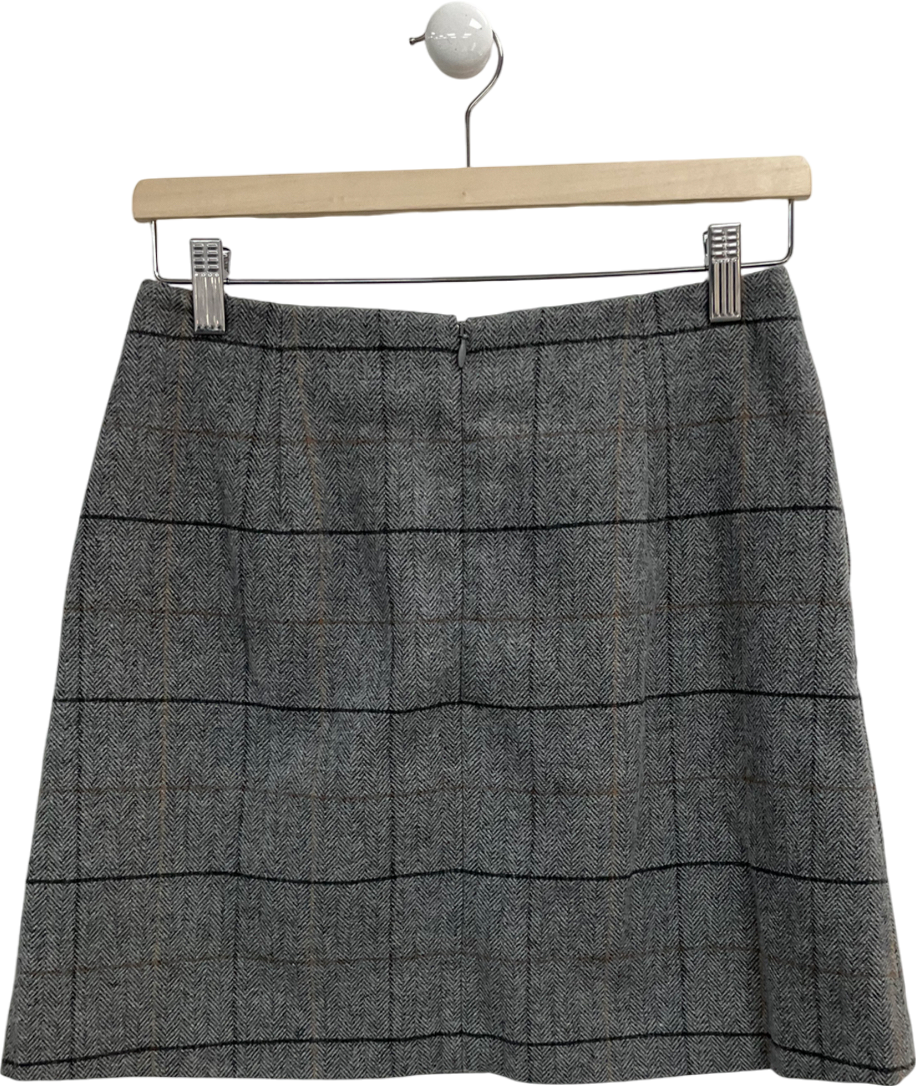 Uniqlo Grey Wool Blend Mini Skirt W26